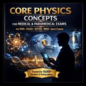 Core Physics Concepts for Medical & Paramedical Exams e-book | DHA • HAAD • MOH • Prometric • Licensing Exams