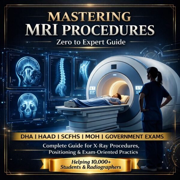 MASTERING MRI PROCEDURES – Zero to Expert Guide E-Book | From Basics to Advanced MRI – Learn, Revise & Crack Exams with Confidence