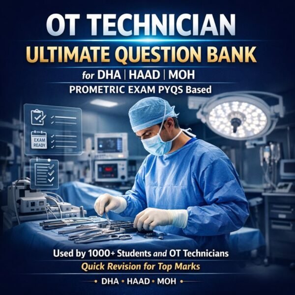 OT Technician Ultimate Question Bank | DHA, HAAD & MOH Prometric Exam PYQs | Quick Revision & Top Marks